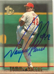 Tommy Greene Autographed 1995 Topps Embossed #55
