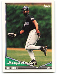 1994 Topps #106 Daryl Boston VG Colorado Rockies 