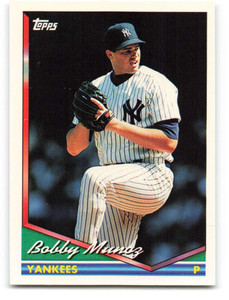1994 Topps #144 Bobby Munoz VG New York Yankees 