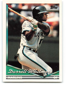 1994 Topps #161 Darrell Whitmore VG Florida Marlins 