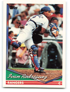1994 Topps #165 Ivan Rodriguez VG Texas Rangers 