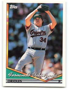 1994 Topps #175 Fernando Valenzuela VG Baltimore Orioles 