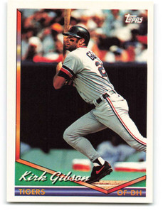 KIRK GIBSON 1984 TOPPS DETROIT TIGERS CARD #65