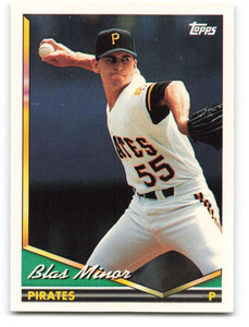 1994 Topps #253 Blas Minor VG Pittsburgh Pirates 
