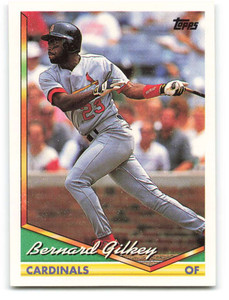 1994 Topps #377 Bernard Gilkey VG St. Louis Cardinals 