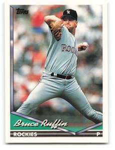 1994 Topps #407 Bruce Ruffin VG Colorado Rockies 