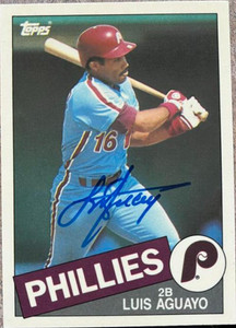 Luis Aguayo Autographed 1985 Topps Tiffany #663