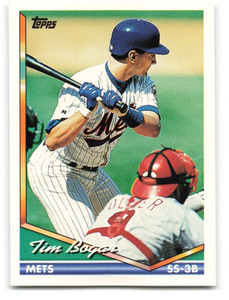 1994 Topps #509 Tim Bogar VG New York Mets 