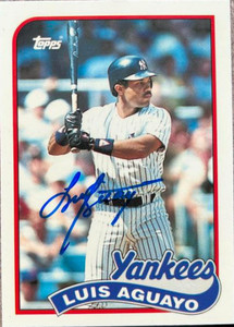 Luis Aguayo Autographed 1989 Topps Tiffany #561