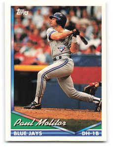 1994 Topps #540 Paul Molitor VG Toronto Blue Jays 