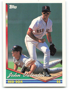 1994 Topps #568 John Valentin VG Boston Red Sox 