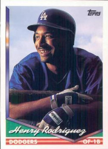 1994 Topps #727 Henry Rodriguez VG Los Angeles Dodgers 