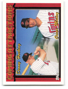 1994 Topps #771 Denny Hocking/Oscar Munoz VG RC Rookie Minnesota Twins 