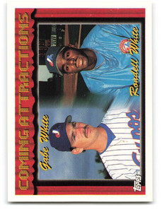 1994 Topps #784 Gabe White/Rondell White VG Montreal Expos 