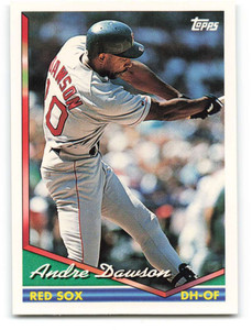 SOLD 49569 1994 Topps #595 Andre Dawson VG Boston Red Sox 