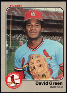 1983 Fleer #6 David Green VG RC Rookie St. Louis Cardinals 