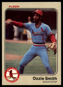 1983 Fleer #22 Ozzie Smith VG St. Louis Cardinals 