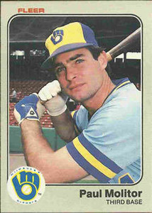 1983 Fleer #40 Paul Molitor VG Milwaukee Brewers 