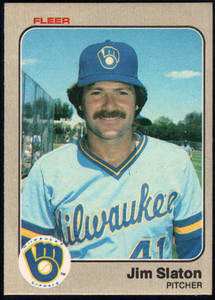 1983 Fleer #46 Jim Slaton VG Milwaukee Brewers 
