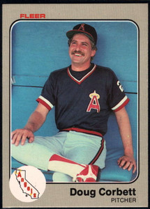 1983 Fleer #83 Doug Corbett VG California Angels 