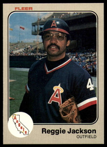 1983 Fleer #93 Reggie Jackson VG California Angels 