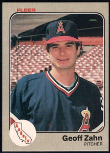 1983 Fleer #103 Geoff Zahn VG California Angels 