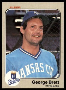 SOLD 32553 1983 Fleer #108 George Brett VG Kansas City Royals 