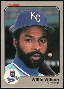 1983 Fleer #128 Willie Wilson VG Kansas City Royals 