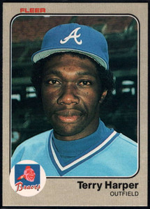 1983 Fleer #137 Terry Harper VG Atlanta Braves 