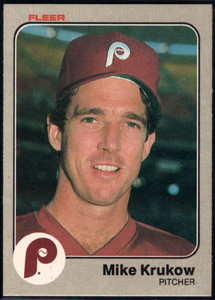 1983 Fleer #163 Mike Krukow VG Philadelphia Phillies 