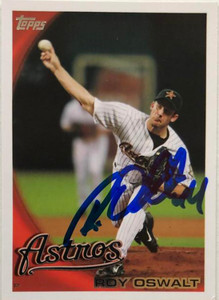 Roy Oswalt Autographed 2010 Topps #586