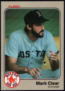 1983 Fleer #181 Mark Clear VG Boston Red Sox 