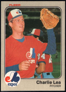 1983 Fleer #286 Charlie Lea VG Montreal Expos 