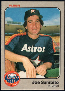 1983 Fleer #464 Joe Sambito VG Houston Astros 