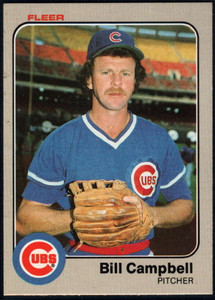 1983 Fleer #493 Bill Campbell VG Chicago Cubs 