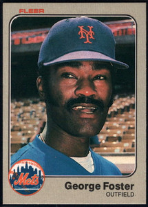 1986 FLEER GEORGE FOSTER NEW YORK METS #80