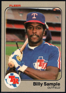 1983 Fleer #577 Billy Sample VG Texas Rangers 