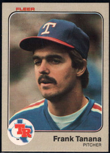 1985 Fleer #570 FRANK TANANA Texas Rangers ~D4B