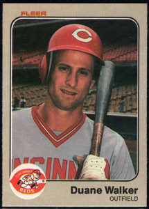 1983 Fleer #606 Duane Walker VG Cincinnati Reds 