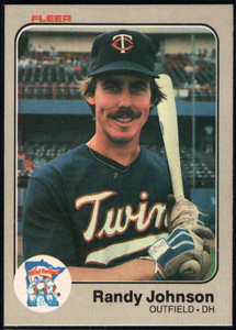1983 Fleer #617 Randy Johnson VG RC Rookie Minnesota Twins 