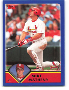 2003 Topps #89 Mike Matheny VG St. Louis Cardinals 