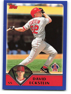 2003 Topps #104 David Eckstein VG Anaheim Angels 