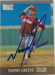 Tommy Greene Autographed 1991 Fleer Ultra Update #U-99