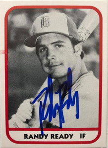 Randy Ready Autographed 1981 TCMA Burlington Bees #17