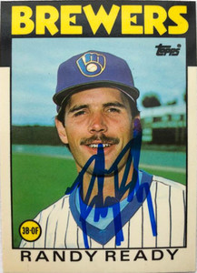 Randy Ready Autographed 1986 Topps Tiffany #209