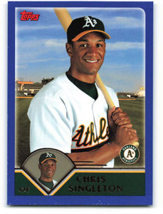 2003 Topps #371 Chris Singleton VG Oakland Athletics 