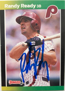 Randy Ready Autographed 1989 Donruss Baseball's Best #215