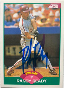 Randy Ready Autographed 1989 Score Rookie/Traded #60T