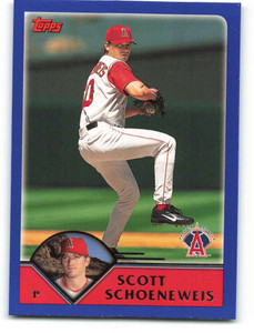 2003 Topps #467 Scott Schoeneweis VG Anaheim Angels 