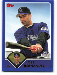 2003 Topps #502 Jose Hernandez VG Colorado Rockies 